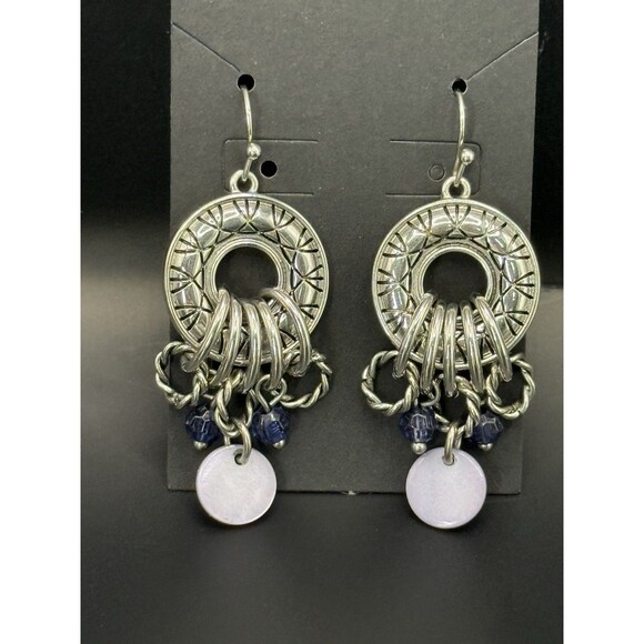 Redesigned Jewelry Vintage Beads-Dangle Earrings. Nickel Free - Picture 2 of 3